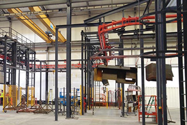 Planta de pintura Sandvik - Transportador